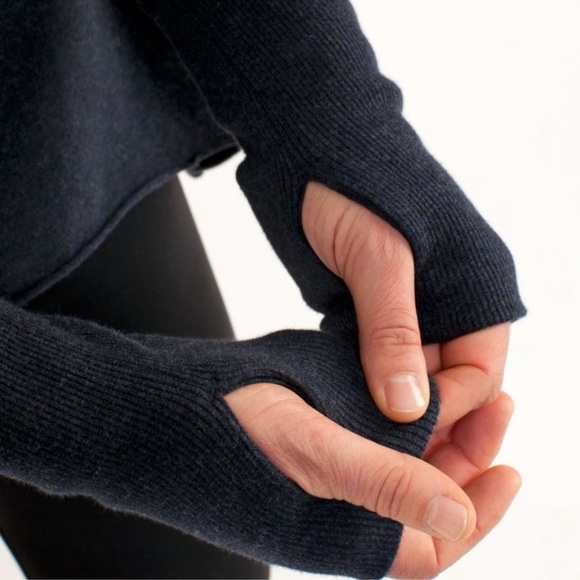 Lululemon Tea Lounge Pullover Heathered Deep Navy - Picture 4 of 12